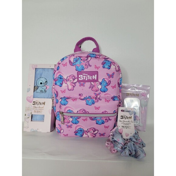 disney lilo & stitch women's mini backpack purple Loungefly and Be Mine Made with sturdy poly materials Loungefly Disney Lilo & Stitch